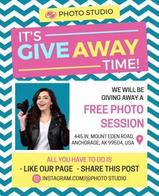 Free Photo Session Giveaway Flyer Template