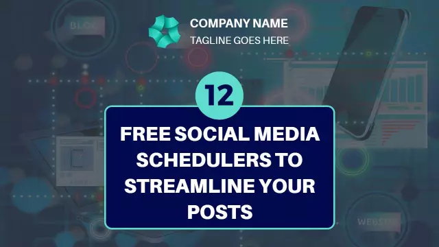 Free Social Media Schedulers Guide Trending YouTube Thumbnail Template