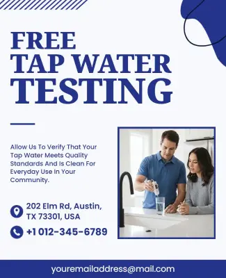 Free Tap Water Quality Testing Flyer Template