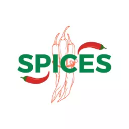 Fresh Green and Red Chili Peppers Highlighting Spices Logo Template