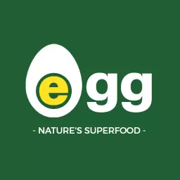 Fresh Green Background Highlighting Healthy Egg Nutrition Logo Template