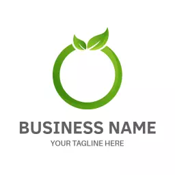 Fresh Green Circle Design Highlighting Eco-Friendly Business Logo Template