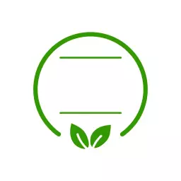 Fresh Green Design Featuring a Blank Circle for Ideas Logo Template