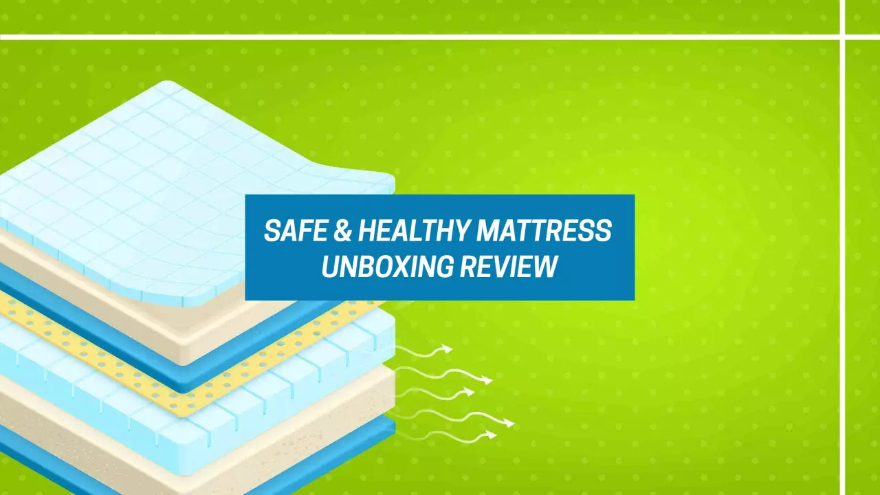 Fresh Green Design for Safe Mattress Unboxing Review YouTube Banner Template