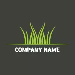 Fresh Green Grass Design for Professional Lawn Care Logo Template