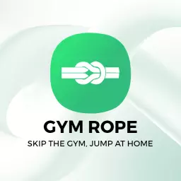 Fresh Green Gym Rope Inspiring At-Home Fitness Logo Template