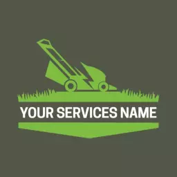 Fresh Green Lawn Mowing Services for Optimal Lawn Care Logo Template