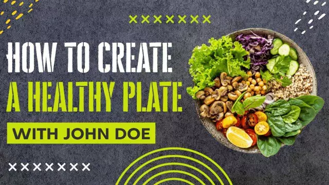 Fresh Healthy Plate Recipe Cooking Channel YouTube Thumbnail Template