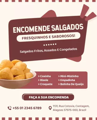 Fresh Savory Snacks Order Flyer Template