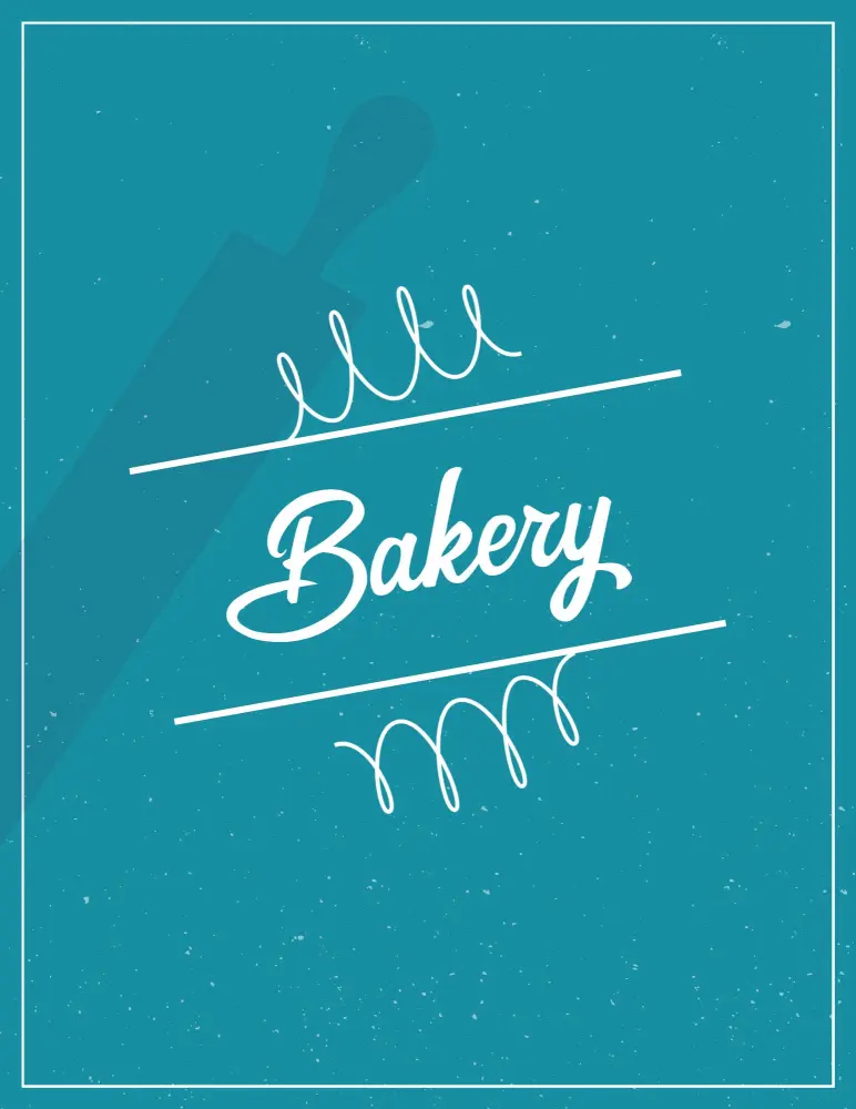 Freshly Baked Baguettes and Cakes for Every Occasion Bakery Menu Template
