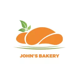 Freshly Baked Croissant Design Showcasing Bakery Delights Logo Template