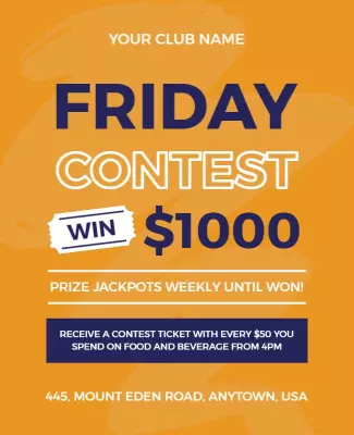 Friday Contest Flyer Template
