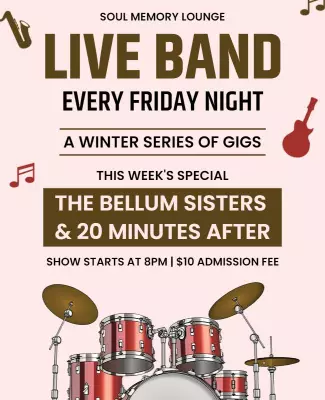 Friday Night Live Band Event Flyer Template