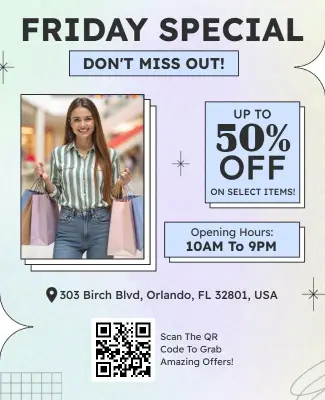 Friday Special Shopping Event Flyer Template