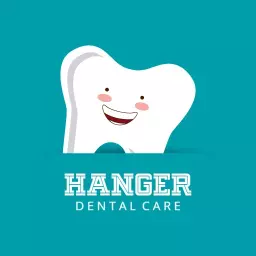 Friendly Cartoon Tooth Character Promoting Dental Care Logo Template