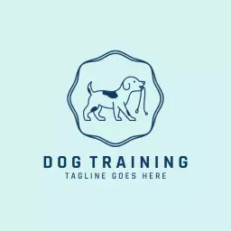 Friendly Dog Portraits Promoting Effective Dog Training Logo Template