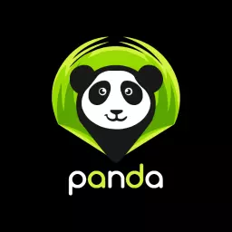 Friendly Panda Icon with Vibrant Green Elements Logo Template