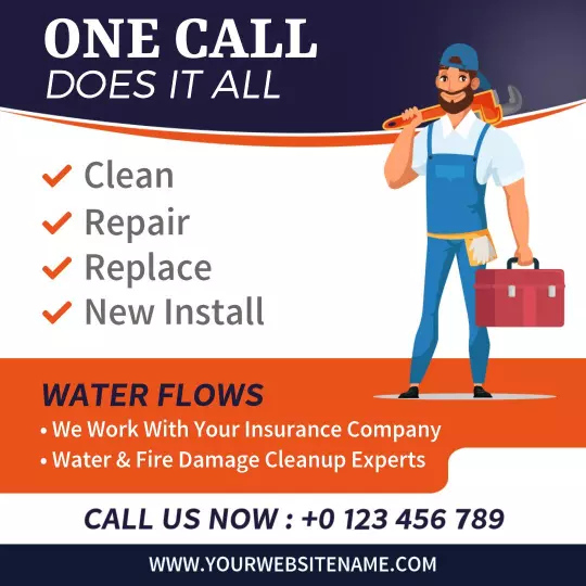 Friendly Plumbing Services for Clean and Repair Solutions Ad Template