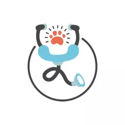 Friendly Stethoscope Design Celebrating Animal Care Hospital Logo Template