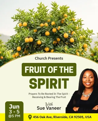Fruit of the Spirit Church Gathering Flyer Template