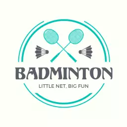 Fun and Engaging Badminton Theme with Rackets and Shuttles Logo Template