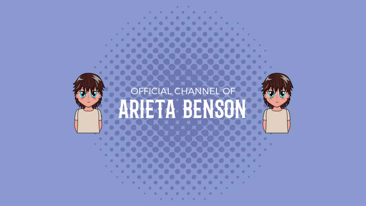 Fun Animated Characters with Blue Background YouTube Banner Template