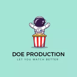 Fun Astronaut in a Popcorn Bucket Cartoon Logo Template