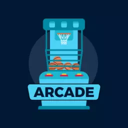 Fun Basketball Game Design for Arcade Entertainment Logo Template