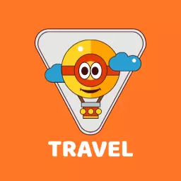 Fun Retro Air Balloon Design Celebrating Travel Adventures Logo Template