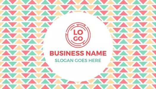 Funky Geometric Colorful Art Director Business Card Template
