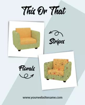 Furniture Comparison Showcase Flyer Template