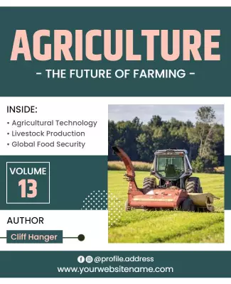 Future Of Agriculture Technology Flyer Template