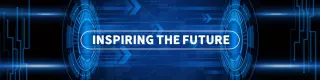 Futuristic Blue Digital Design for Professional Growth LinkedIn Banner Template