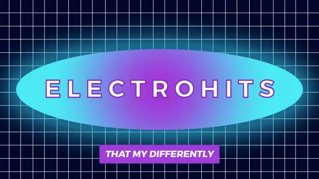 Futuristic Electro Music Vibes Technology YouTube Thumbnail Template