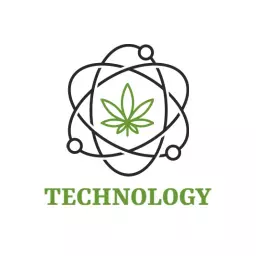 Futuristic Green Atom Design Highlighting Technology Sector Logo Template