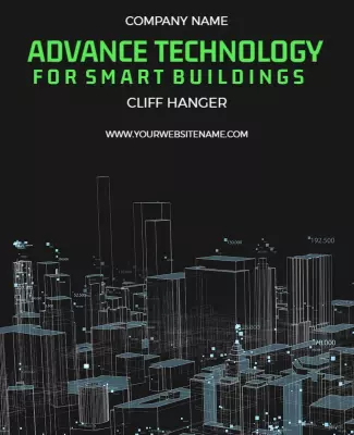 Futuristic Green Smart Building Technology Conference Poster Template