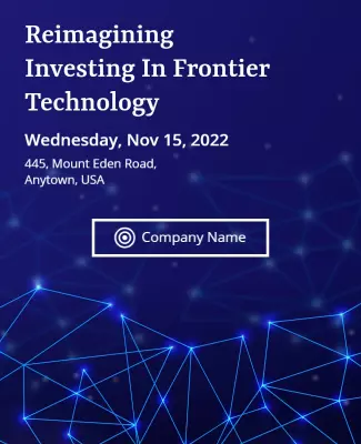 Futuristic Network Design for Technology Investment Conference Poster Template