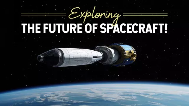 Futuristic Spacecraft Exploration Trending YouTube Thumbnail Template