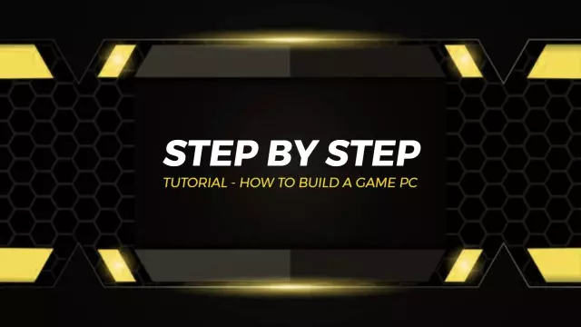 Game PC Build Tutorial Step by Step Gaming YouTube Thumbnail Template