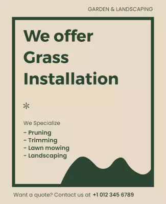 Garden and Landscaping Services Flyer Template