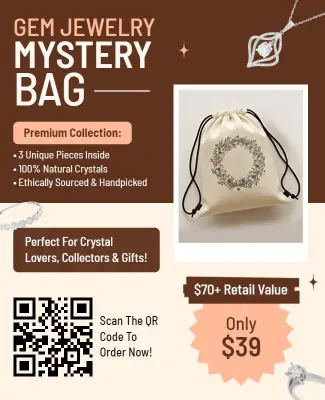 Gem Jewelry Mystery Bag Promotional Flyer Template