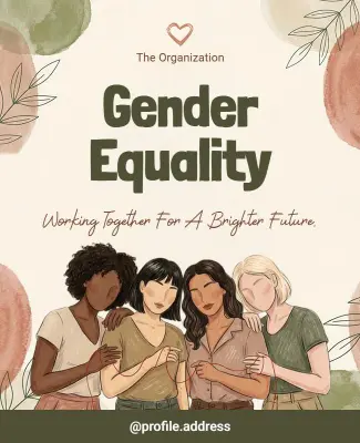 Gender Equality Advocacy Poster Template