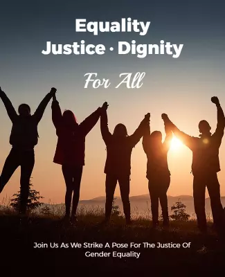 Gender Equality Awareness Group Gathering Flyer Template