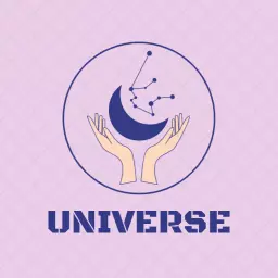 Gentle Hands Cradling the Moon in the Universe Logo Template