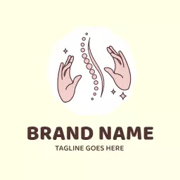 Gentle Hands Offering Soothing Relief Through Massage Logo Template
