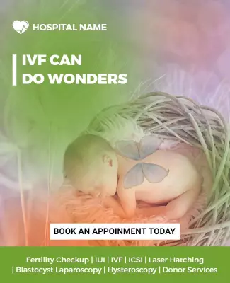 Gentle Pastel IVF Fertility Awareness Campaign Poster Template