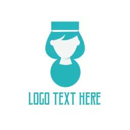 Gentle Turquoise Nurse Design Highlighting Caring Nursing Logo Template