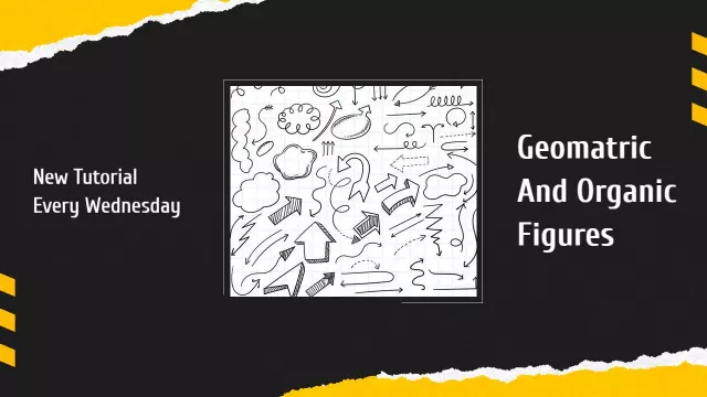 Geometric Organic Figures Drawing Tutorial YouTube Thumbnail Template