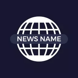 Global News Coverage with Modern Globe Design Logo Template