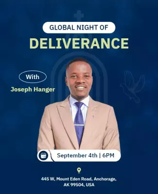 Global Night Of Deliverance Event Flyer Template